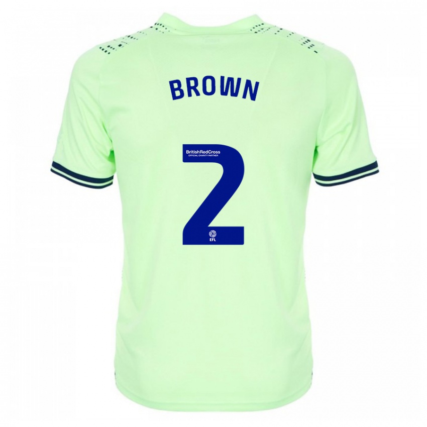 Herren Ashlee Brown #2 Marine Auswärtstrikot Trikot 2023/24 T-Shirt Schweiz