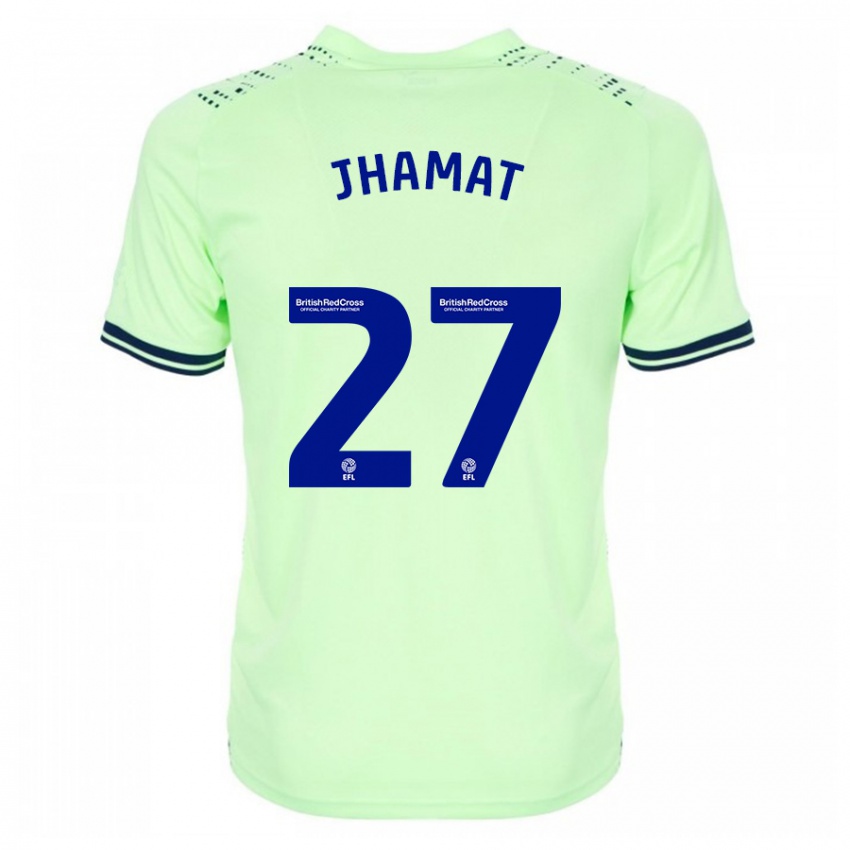 Herren Simran Jhamat #27 Marine Auswärtstrikot Trikot 2023/24 T-Shirt Schweiz