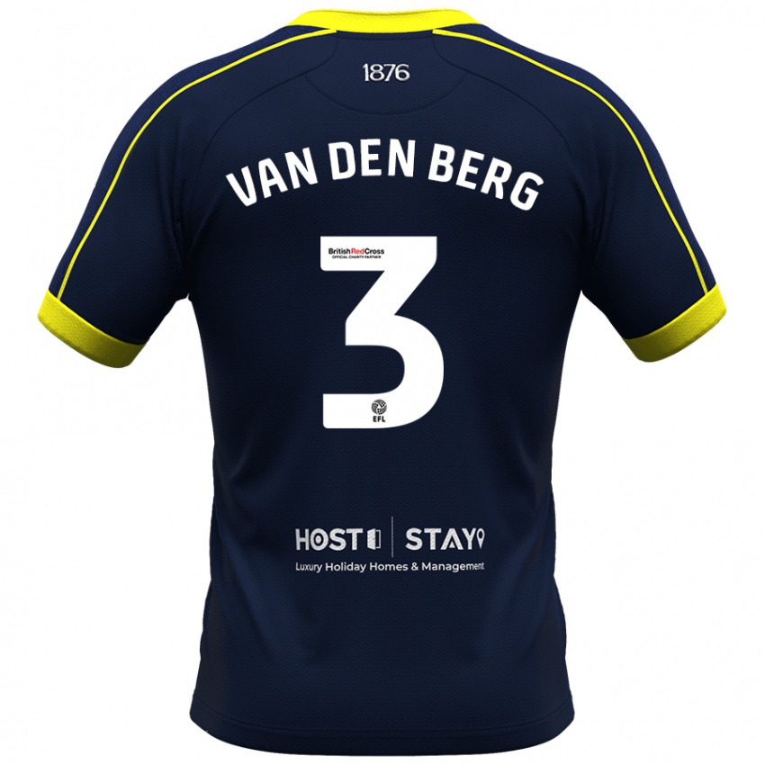 Herren Rav Van Den Berg #3 Marine Auswärtstrikot Trikot 2023/24 T-Shirt Schweiz