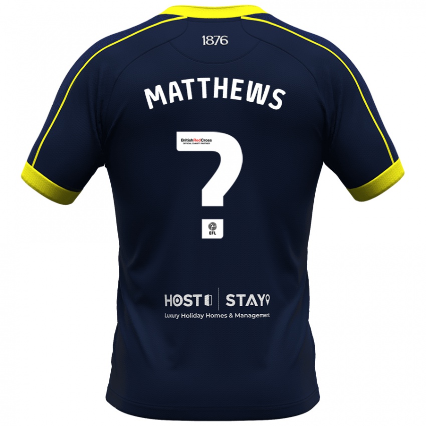 Herren Ajay Matthews #0 Marine Auswärtstrikot Trikot 2023/24 T-Shirt Schweiz