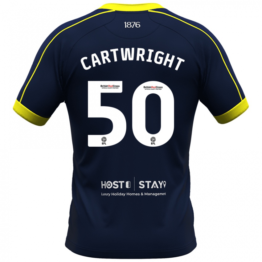 Herren Fin Cartwright #50 Marine Auswärtstrikot Trikot 2023/24 T-Shirt Schweiz