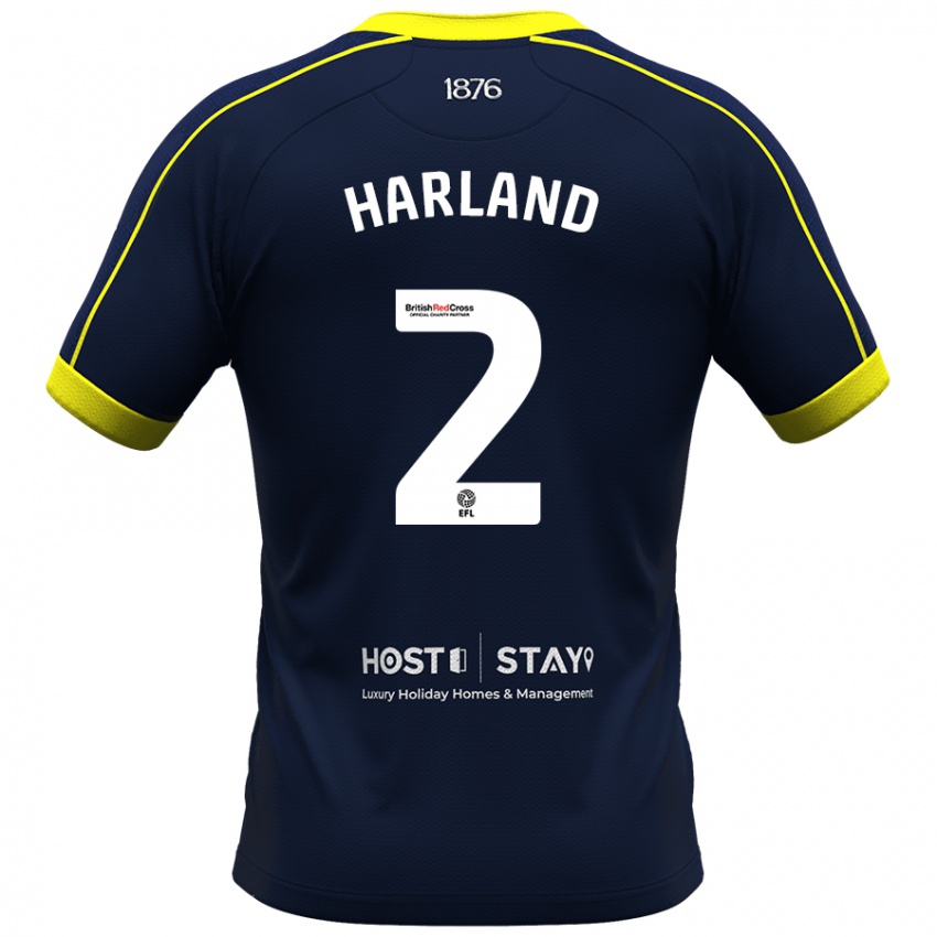Herren Jane Harland #2 Marine Auswärtstrikot Trikot 2023/24 T-Shirt Schweiz