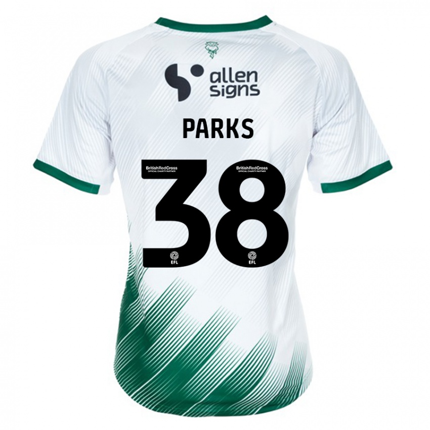 Herren Charlie Parks #38 Weiß Auswärtstrikot Trikot 2023/24 T-Shirt Schweiz