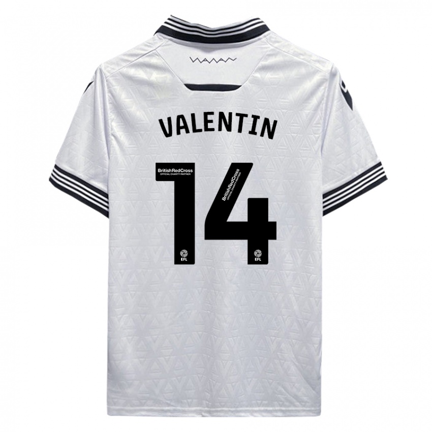 Herren Pol Valentín #14 Weiß Auswärtstrikot Trikot 2023/24 T-Shirt Schweiz