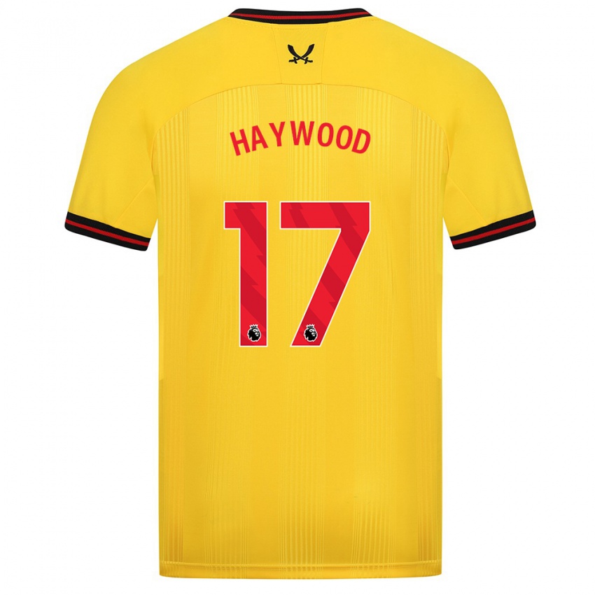 Herren Sophie Haywood #17 Gelb Auswärtstrikot Trikot 2023/24 T-Shirt Schweiz