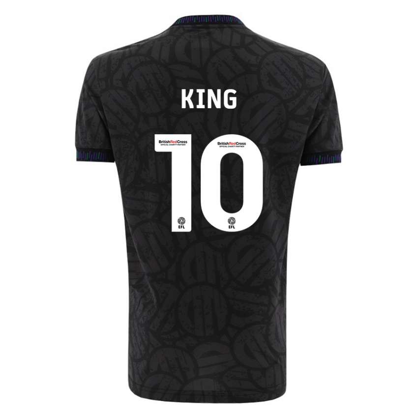 Herren Andy King #10 Schwarz Auswärtstrikot Trikot 2023/24 T-Shirt Schweiz