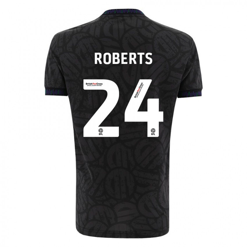 Herren Haydon Roberts #24 Schwarz Auswärtstrikot Trikot 2023/24 T-Shirt Schweiz