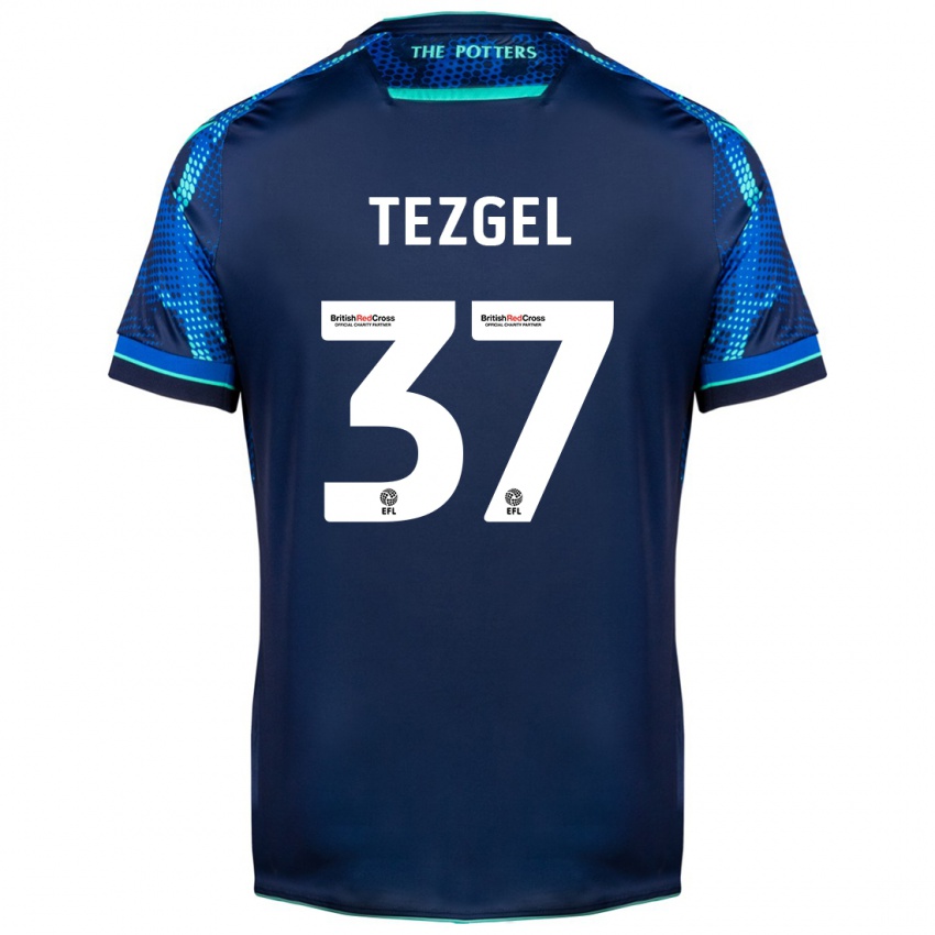 Herren Emre Tezgel #37 Marine Auswärtstrikot Trikot 2023/24 T-Shirt Schweiz