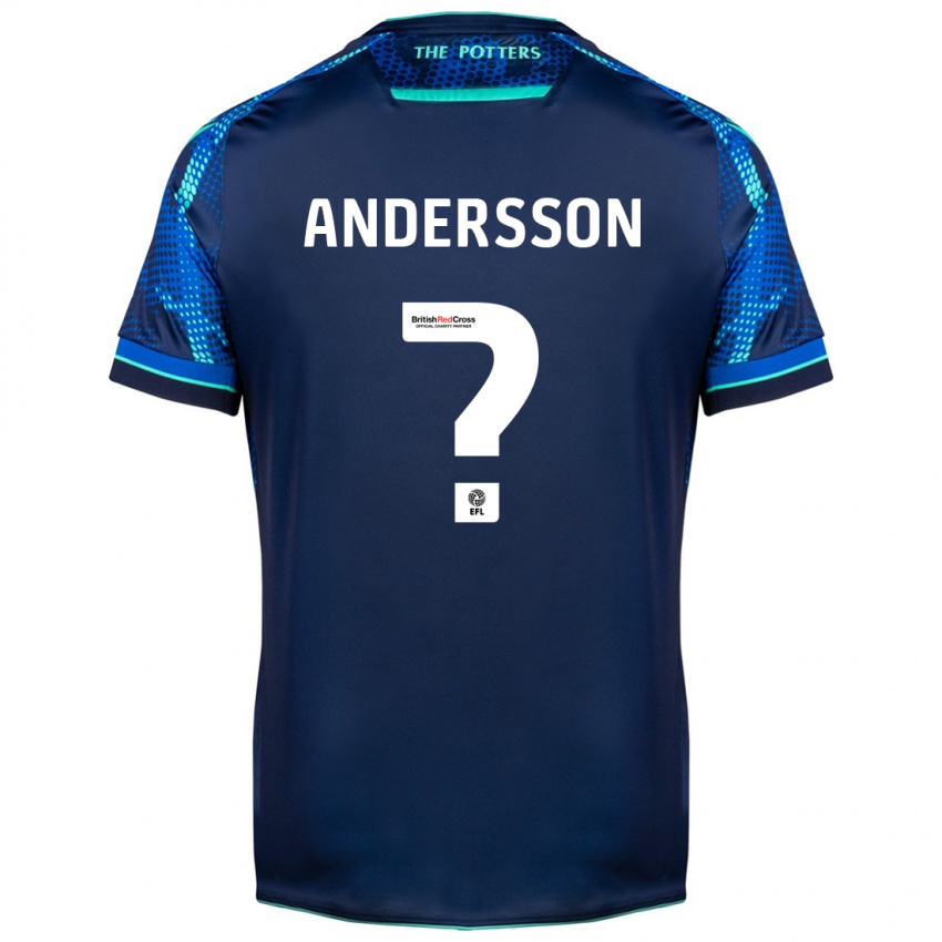Herren Edwin Andersson #0 Marine Auswärtstrikot Trikot 2023/24 T-Shirt Schweiz