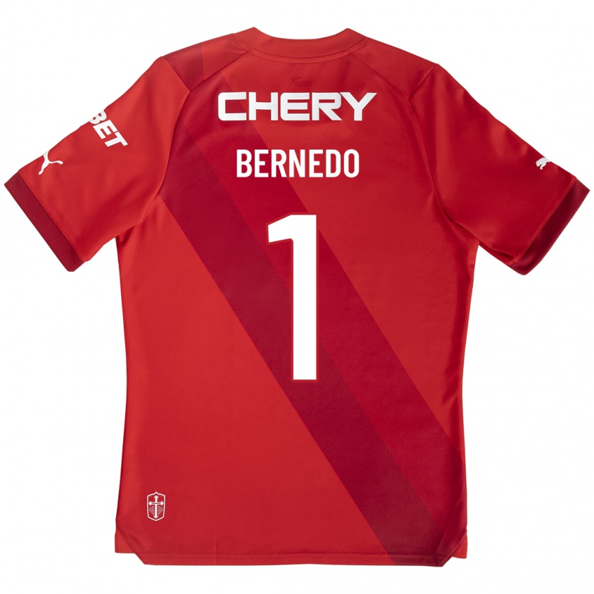 Herren Vicente Bernedo #1 Rot Auswärtstrikot Trikot 2023/24 T-Shirt Schweiz