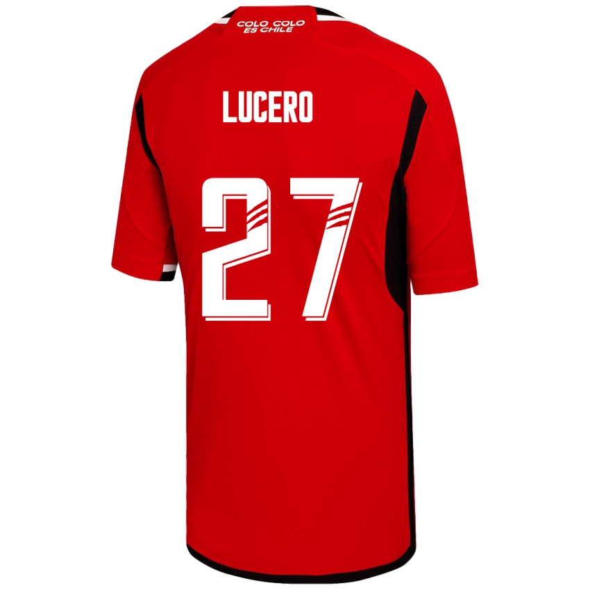 Herren Valentina Lucero #27 Rot Auswärtstrikot Trikot 2023/24 T-Shirt Schweiz