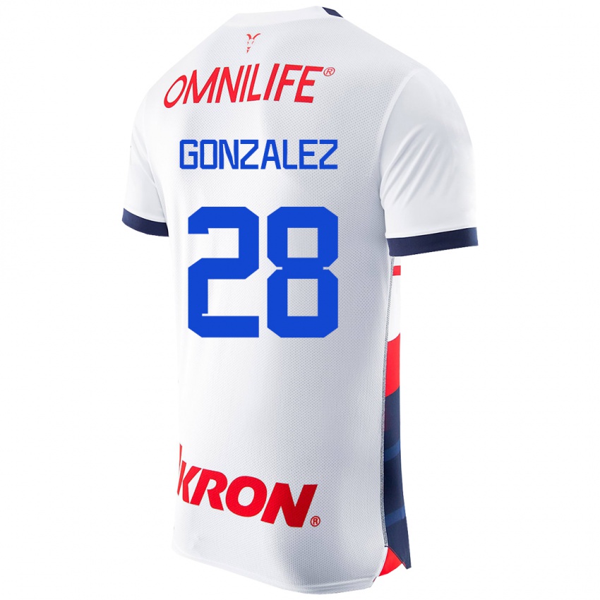 Herren Fernando González #28 Weiß Auswärtstrikot Trikot 2023/24 T-Shirt Schweiz