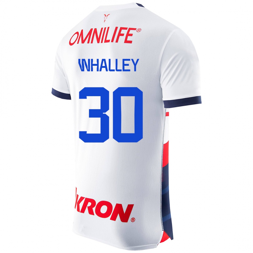 Herren Óscar Whalley #30 Weiß Auswärtstrikot Trikot 2023/24 T-Shirt Schweiz