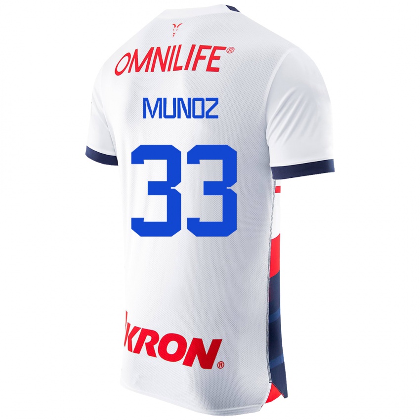 Herren Zahid Muñoz #33 Weiß Auswärtstrikot Trikot 2023/24 T-Shirt Schweiz