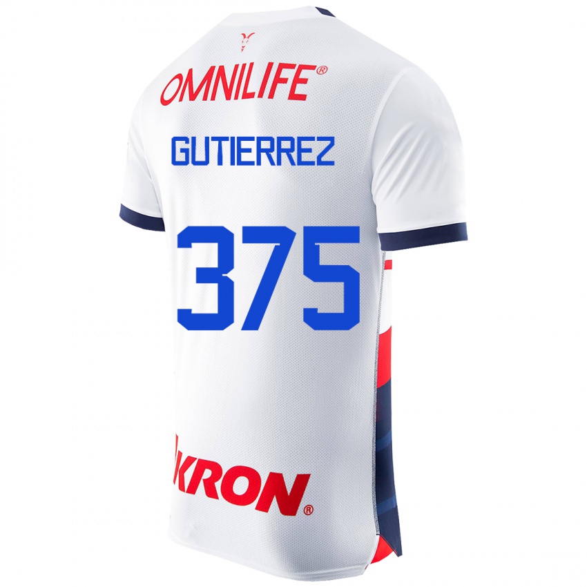 Herren Gerson Gutiérrez #375 Weiß Auswärtstrikot Trikot 2023/24 T-Shirt Schweiz