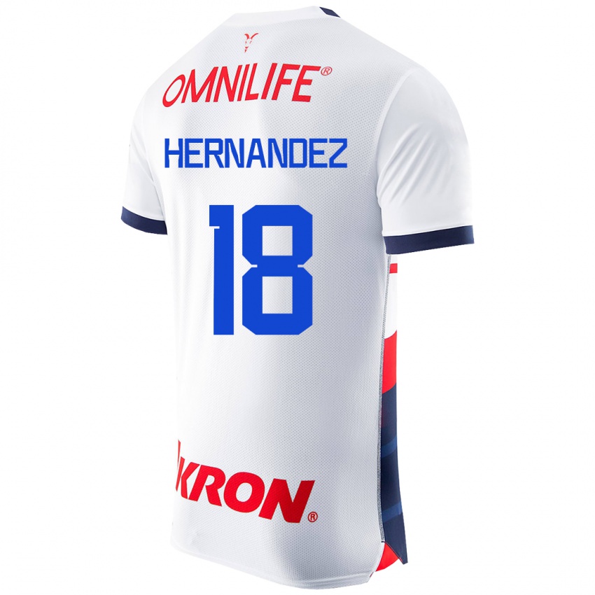 Herren Montserrat Hernández #18 Weiß Auswärtstrikot Trikot 2023/24 T-Shirt Schweiz