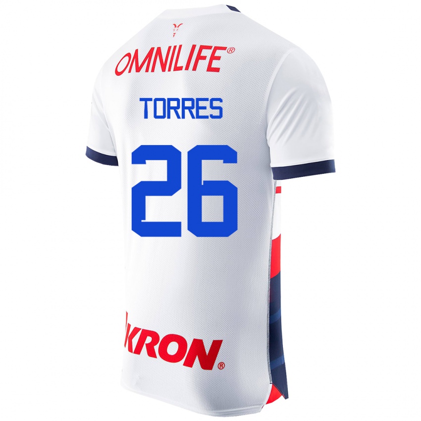 Herren Araceli Torres #26 Weiß Auswärtstrikot Trikot 2023/24 T-Shirt Schweiz