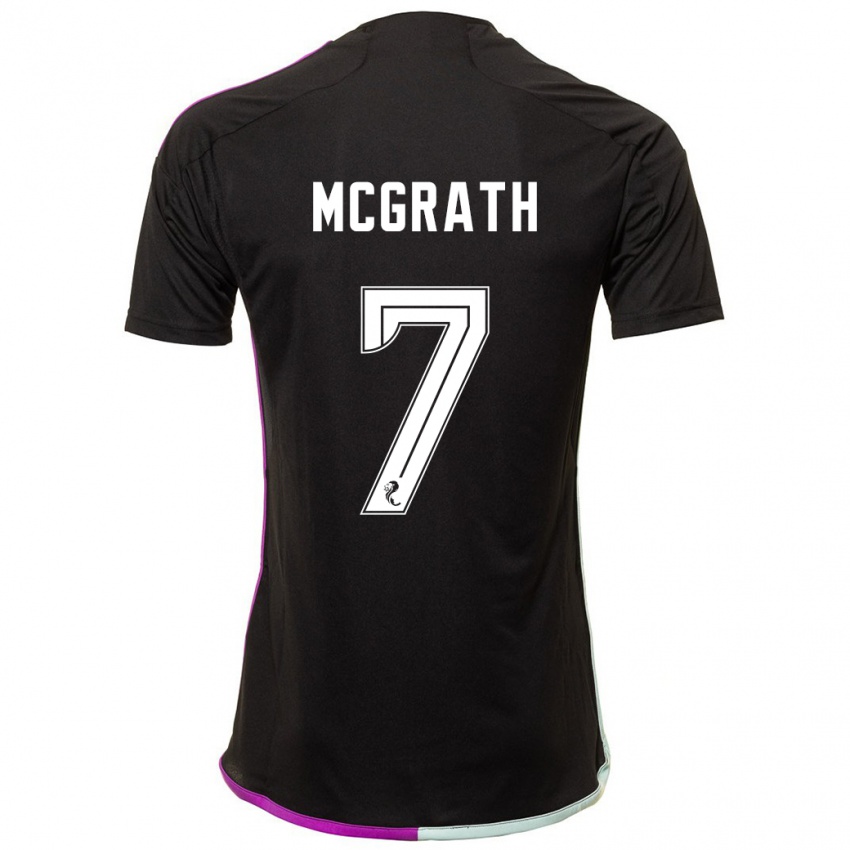 Herren Jamie Mcgrath #7 Schwarz Auswärtstrikot Trikot 2023/24 T-Shirt Schweiz