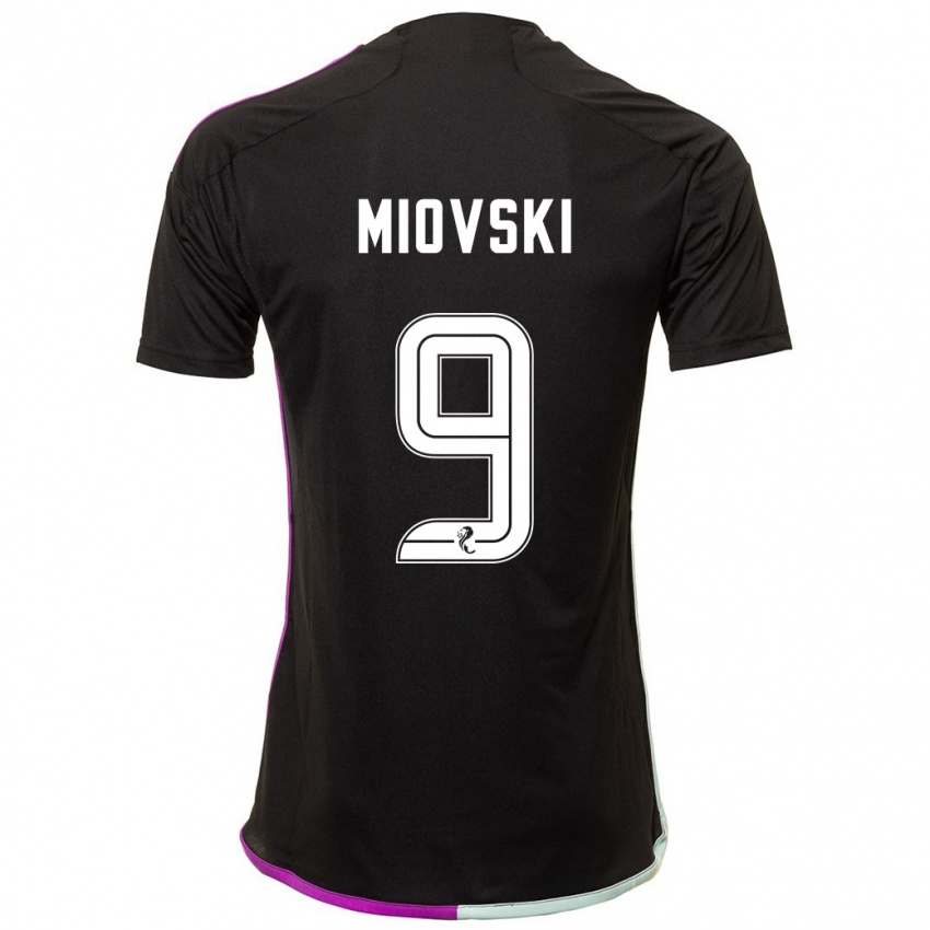 Herren Bojan Miovski #9 Schwarz Auswärtstrikot Trikot 2023/24 T-Shirt Schweiz