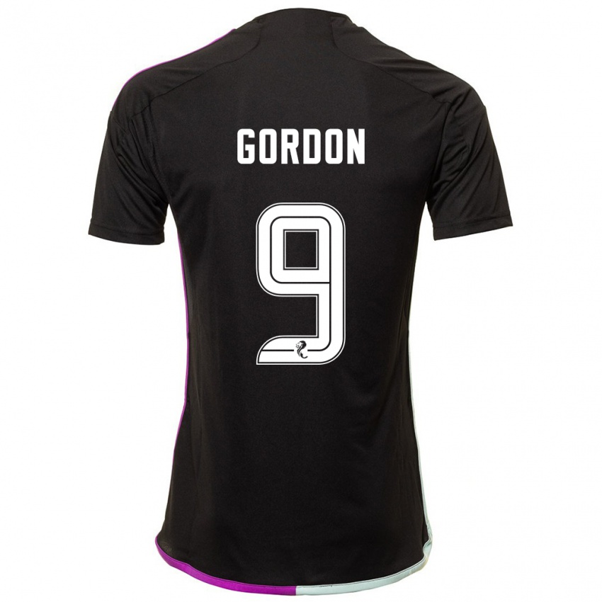 Herren Lauren Gordon #9 Schwarz Auswärtstrikot Trikot 2023/24 T-Shirt Schweiz