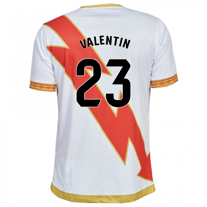 Damen Óscar Valentín #23 Weiß Heimtrikot Trikot 2023/24 T-Shirt Schweiz