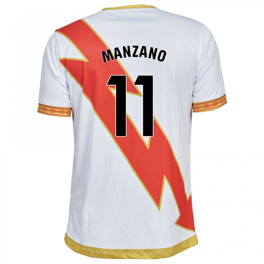 Damen Sergio Manzano #11 Weiß Heimtrikot Trikot 2023/24 T-Shirt Schweiz