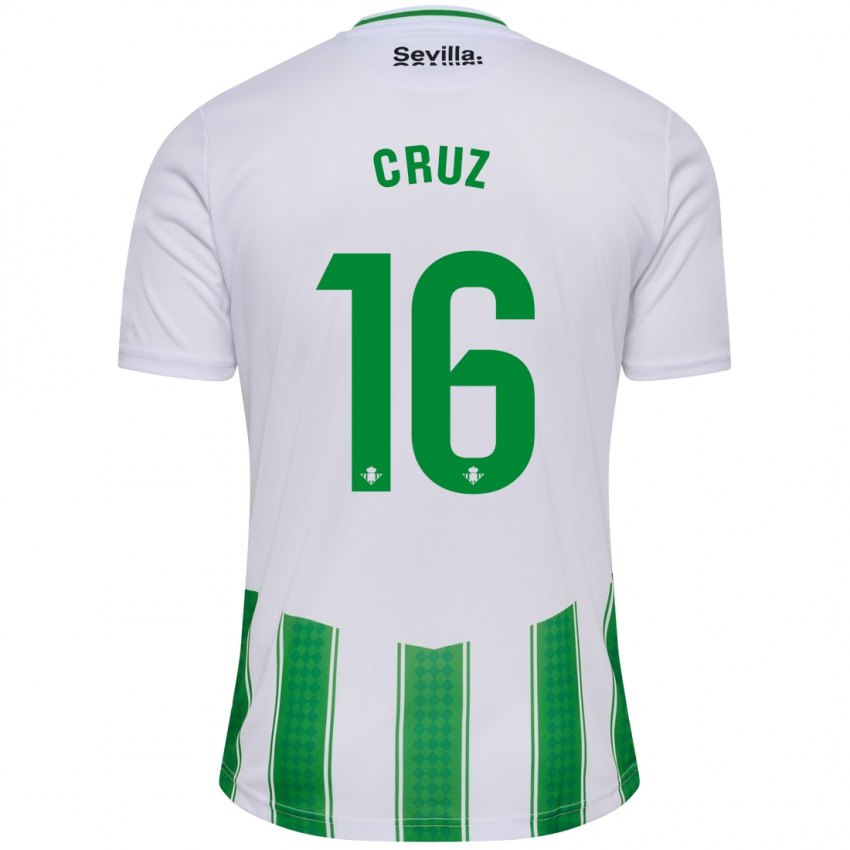 Damen Juan Cruz #16 Weiß Heimtrikot Trikot 2023/24 T-Shirt Schweiz