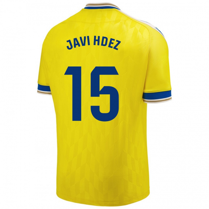 Damen Javi Hernández #15 Gelb Heimtrikot Trikot 2023/24 T-Shirt Schweiz