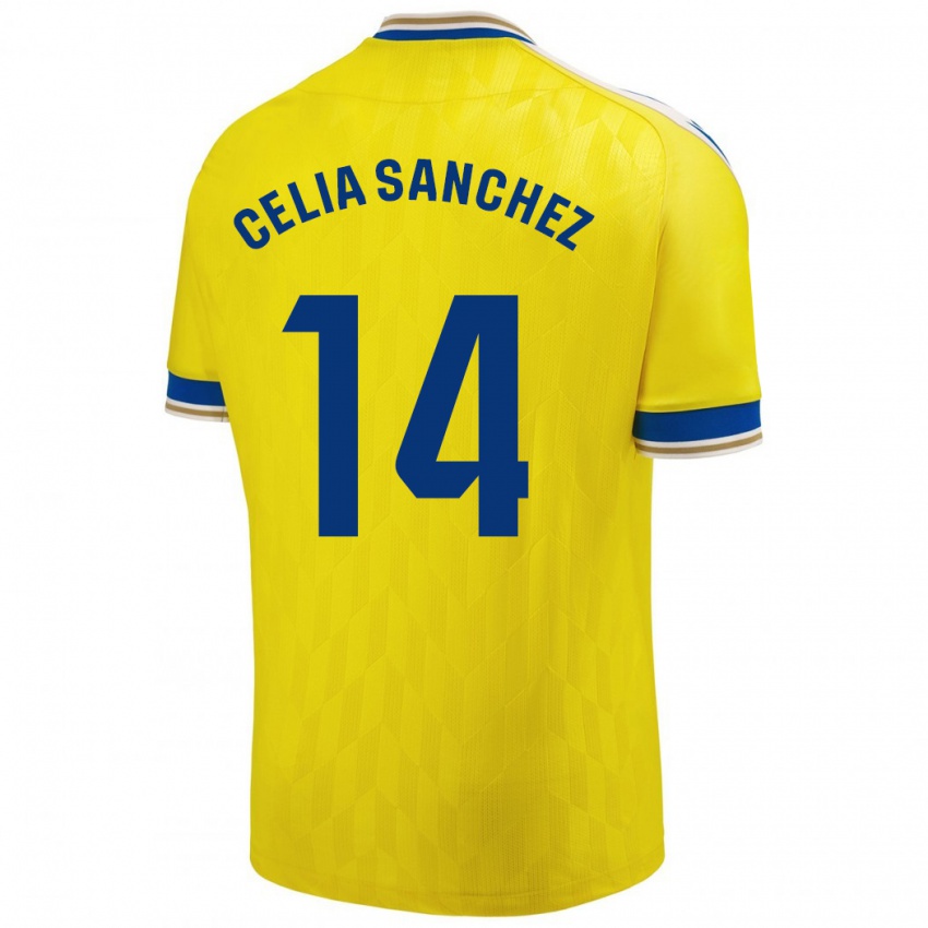 Damen Celia Sánchez García #14 Gelb Heimtrikot Trikot 2023/24 T-Shirt Schweiz