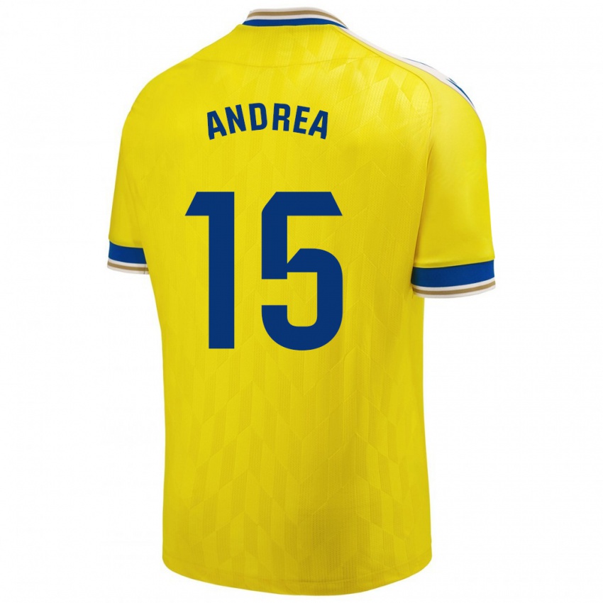 Damen Andrea Sánchez Moreno #15 Gelb Heimtrikot Trikot 2023/24 T-Shirt Schweiz