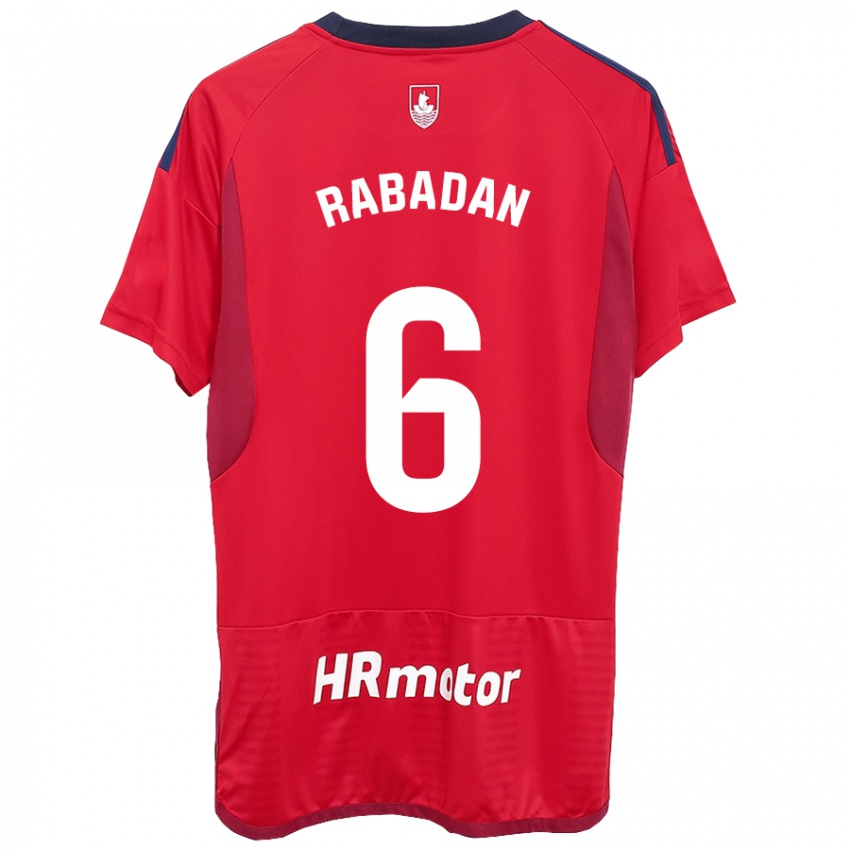 Damen David Rabadán #6 Rot Heimtrikot Trikot 2023/24 T-Shirt Schweiz