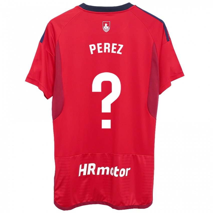 Damen Bruno Perez #0 Rot Heimtrikot Trikot 2023/24 T-Shirt Schweiz