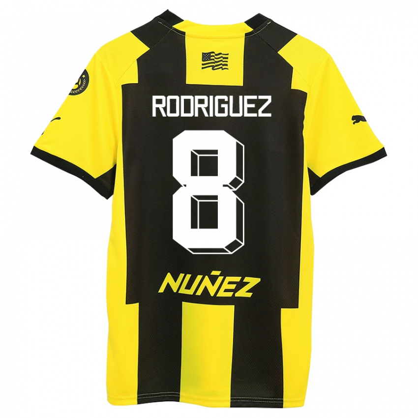 Damen Sebastián Rodríguez #8 Gelb Schwarz Heimtrikot Trikot 2023/24 T-Shirt Schweiz