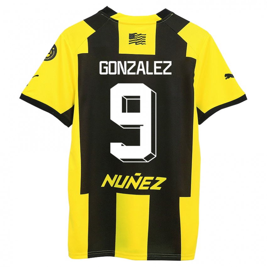 Damen Franco González #9 Gelb Schwarz Heimtrikot Trikot 2023/24 T-Shirt Schweiz