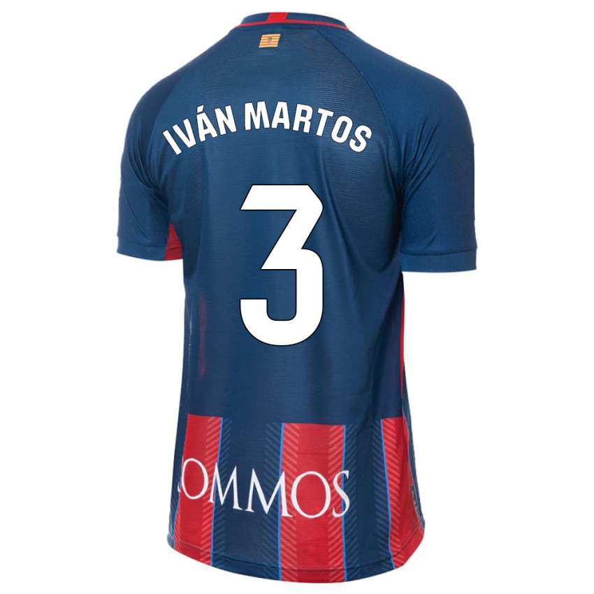 Damen Iván Martos #3 Marine Heimtrikot Trikot 2023/24 T-Shirt Schweiz