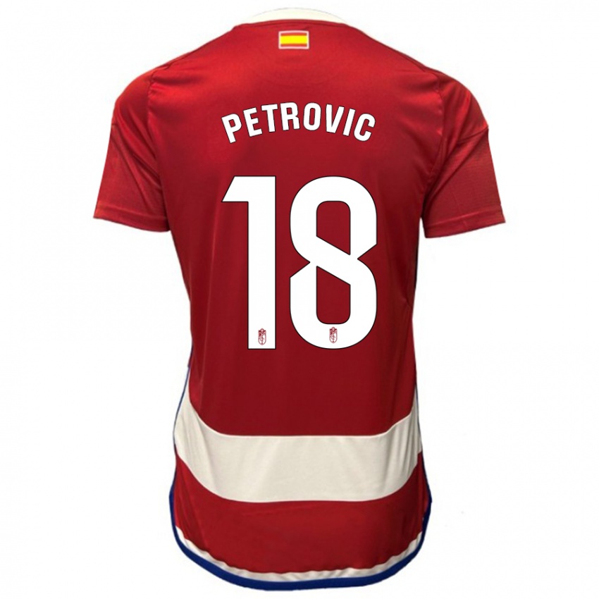 Damen Njegos Petrovic #18 Rot Heimtrikot Trikot 2023/24 T-Shirt Schweiz