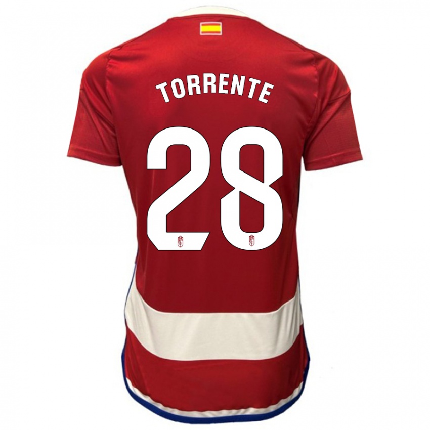 Damen Raúl Torrente #28 Rot Heimtrikot Trikot 2023/24 T-Shirt Schweiz