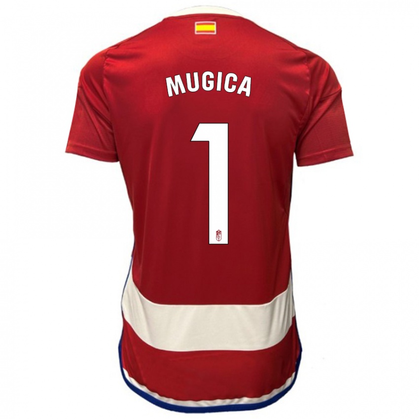 Damen Juan Múgica #1 Rot Heimtrikot Trikot 2023/24 T-Shirt Schweiz