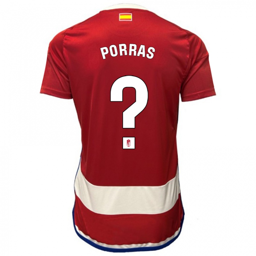 Damen Cristian Porras #0 Rot Heimtrikot Trikot 2023/24 T-Shirt Schweiz