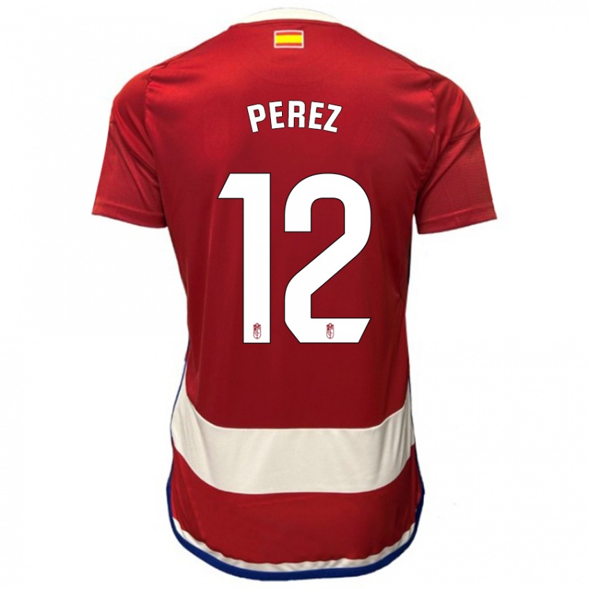 Damen Alba Pérez #12 Rot Heimtrikot Trikot 2023/24 T-Shirt Schweiz