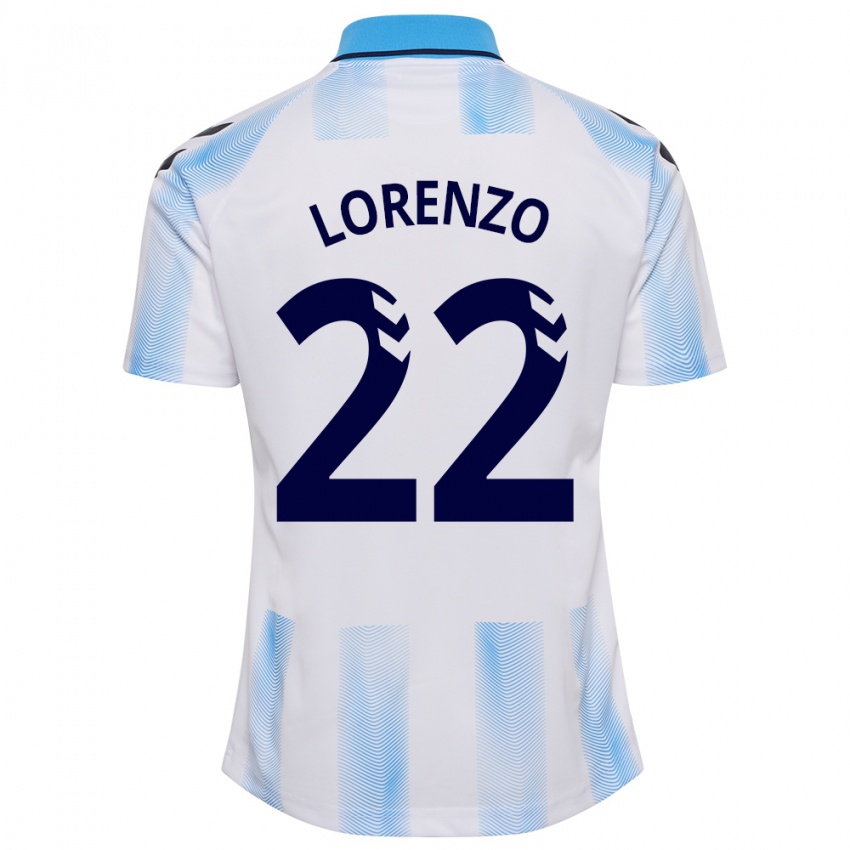 Damen Dani Lorenzo #22 Weiß Blau Heimtrikot Trikot 2023/24 T-Shirt Schweiz