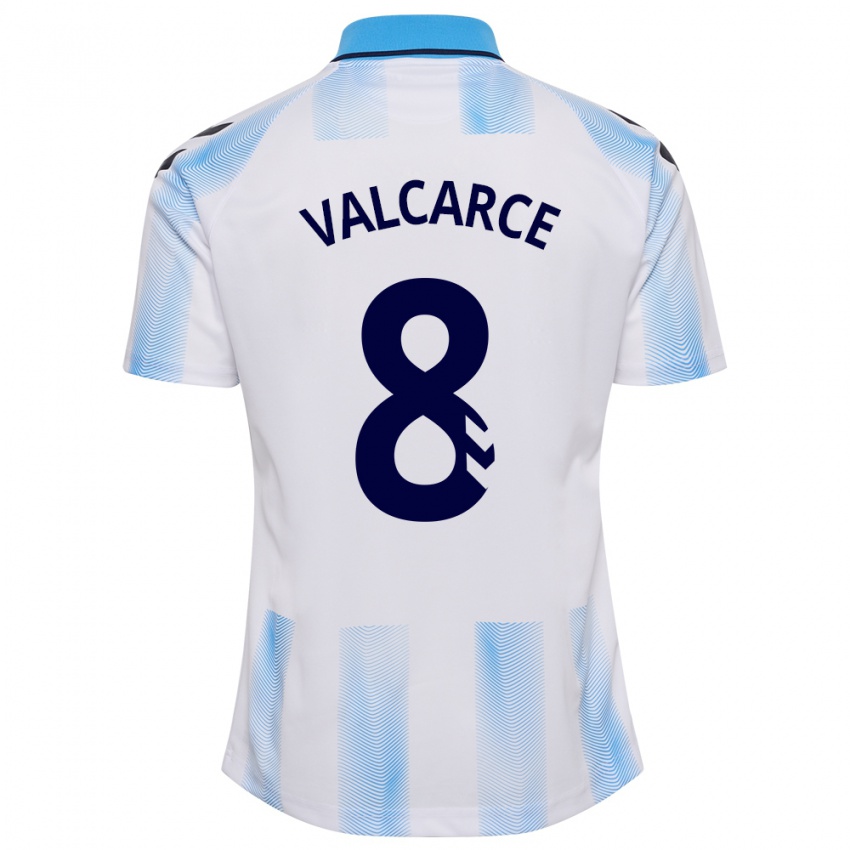 Damen Alejandro Valcarce #8 Weiß Blau Heimtrikot Trikot 2023/24 T-Shirt Schweiz