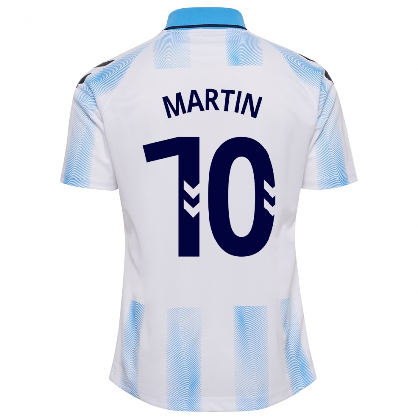 Damen Jesús Martín #10 Weiß Blau Heimtrikot Trikot 2023/24 T-Shirt Schweiz