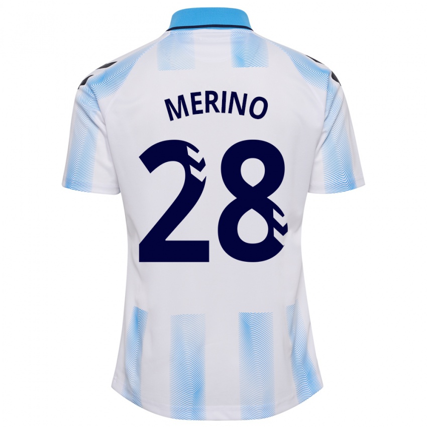 Damen Izan Merino #28 Weiß Blau Heimtrikot Trikot 2023/24 T-Shirt Schweiz