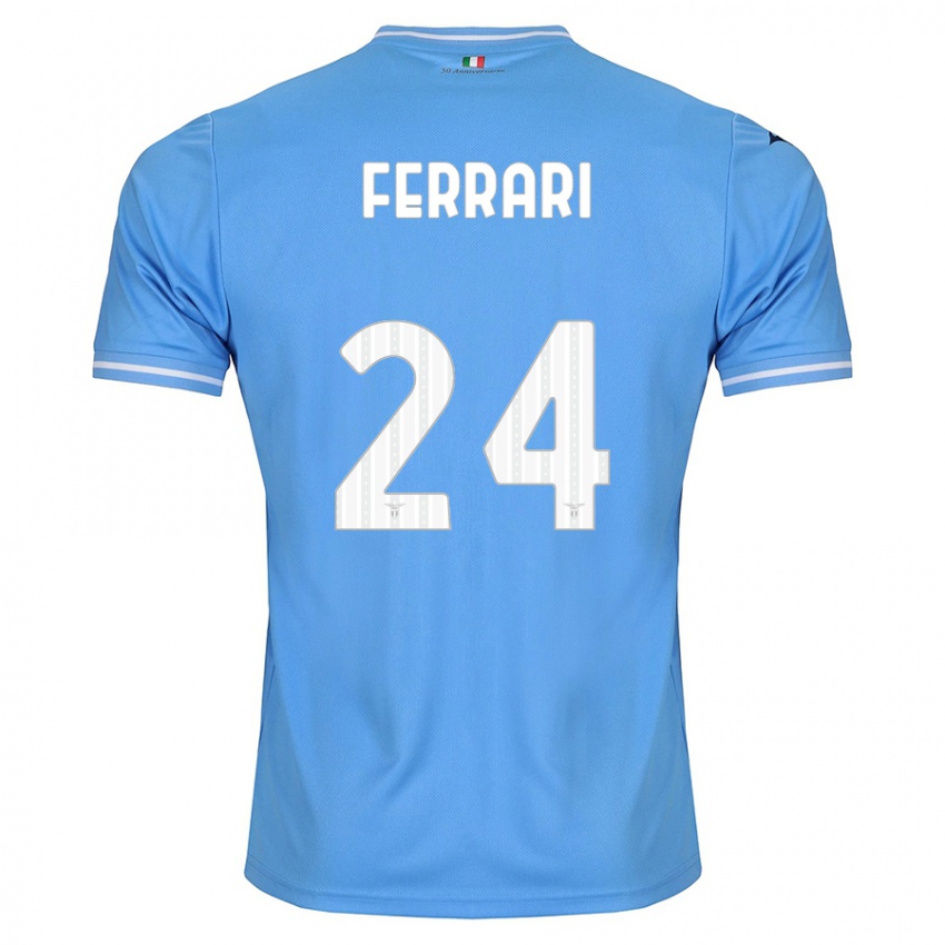 Damen Lorenzo Ferrari #24 Blau Heimtrikot Trikot 2023/24 T-Shirt Schweiz