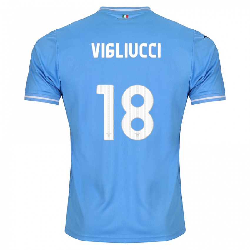 Damen Chiara Vigliucci #18 Blau Heimtrikot Trikot 2023/24 T-Shirt Schweiz