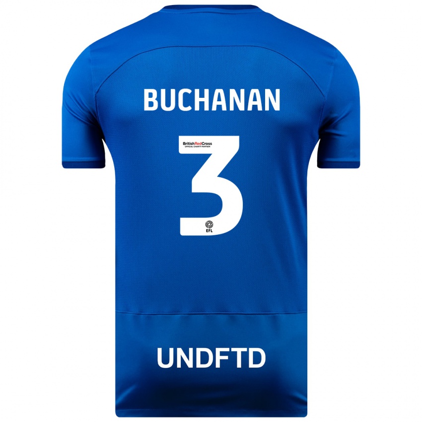 Damen Lee Buchanan #3 Blau Heimtrikot Trikot 2023/24 T-Shirt Schweiz