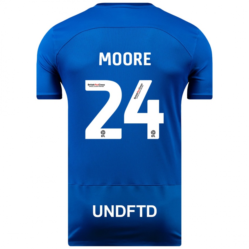 Damen Jade Ellis Moore #24 Blau Heimtrikot Trikot 2023/24 T-Shirt Schweiz