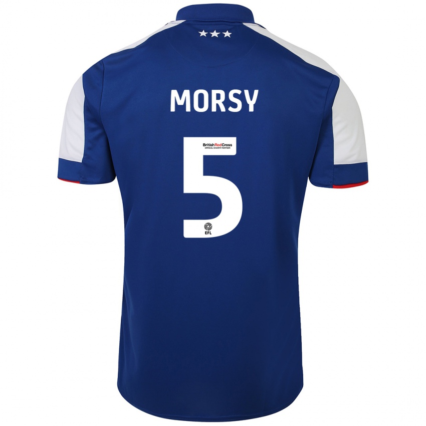 Damen Samy Morsy #5 Blau Heimtrikot Trikot 2023/24 T-Shirt Schweiz