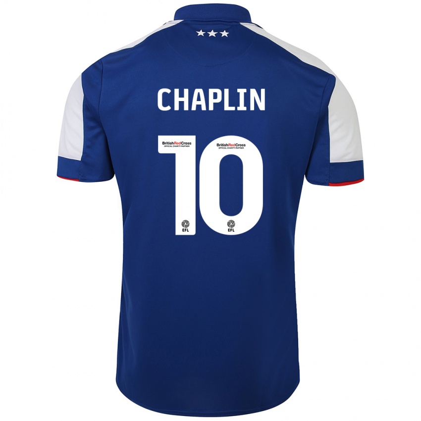 Damen Conor Chaplin #10 Blau Heimtrikot Trikot 2023/24 T-Shirt Schweiz